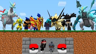 Minecraft Pixelmon Manhut, Mas o Inicial é LENDÁRIO (1 Speedrunner VS 3 Caçadores)