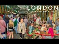 London summer walk  exploring central london streets  covent garden soho to mayfair 4kr