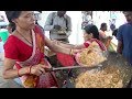 Hard Working Lady Selling Chinese Food | Egg Rice / Egg Noodles & Chicken 65 | Street Food Hyderabad