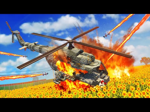 Realistic Helicopter Shootdowns & Crashes 30 😱 Teardown