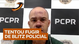 Homem é preso ao tentar fugir da polícia, e a mãe morre ao saber da notícia