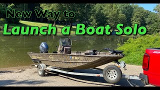 Launching a Boat Solo Using a Bungee Line