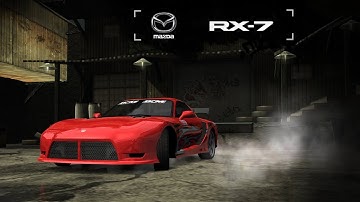 Need for Speed: Most Wanted. Mazda RX-7 customization and race.