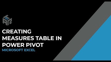Creating Measures table in Microsoft Excel Power Pivot