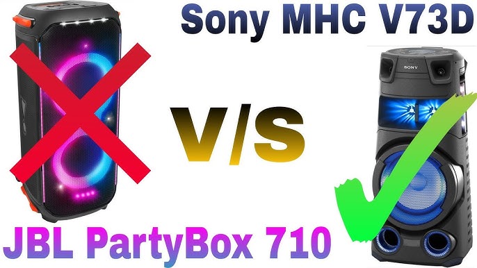 SONY PARTY SPEAKER V73D High Power Audio System with BLUETOOTH Technology  Unboxing & Product Review! - YouTube