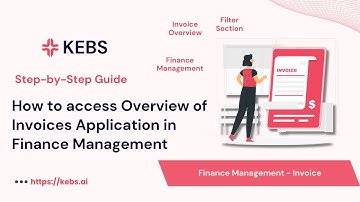 How to access Overview of Invoices Application in Finance Management- Step by Step guide | PSA Tool