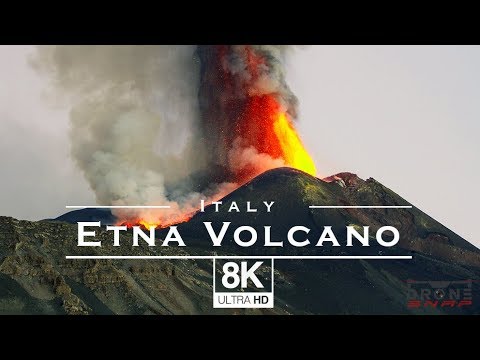 Etna Volcano - Sicily, Italy ?? - by drone in 8K UHD