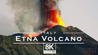 Etna Volcano - Sicily, Italy 🇮🇹 - by drone in 8K UHD