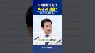어지럼증의 원인, 혹시 귀 때문? - 서재현 교수 #Shorts