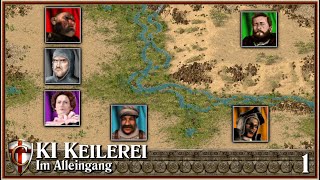 KI Keilerei #1 | Bär ⚔️ Ratte & Schwein ⚔️ Raubritter, Sultan, Schnecke | Stronghold Crusader
