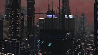 FINAL CITY:  Cyberpunk City, built in Cities:Skylines