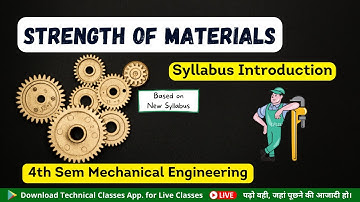 Strength of Material (Syllabus Overview) || Mechanical 4th Semester || SBTE Bihar Polytechnic