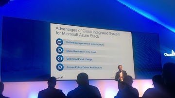Talk on Cisco Integrated System for Microsoft Azure Stack