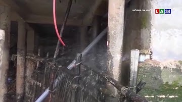 Bắt quả tang công ty lương thực xả nước thải trực tiếp ra sông Hậu | LONG AN TV