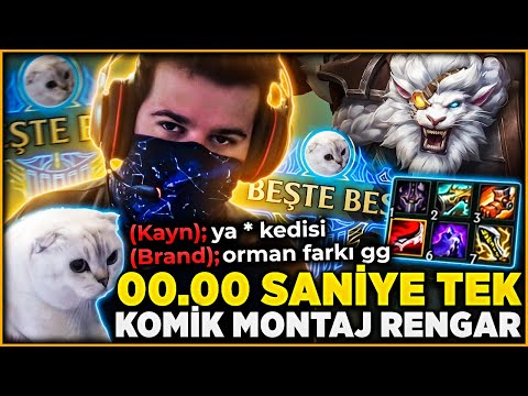 FULL İTEM RENGAR 00.00 SANİYE TEK !! PAMBIQ KEDİMLE PENTA ATTIK ! KOMİK MONTAJ RENGAR | Ogün Demirci