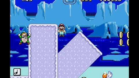 [SMW Hack - Super Mario /v/orld] 3-3:Floe Fear
