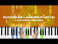 Capture de la vidéo 🎹 Succès De Larmes (Facile) - L'affaire Luis Trio (Tuto Piano + Partition)