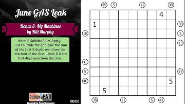Monthly Sudoku - June 2025 Bonus 3