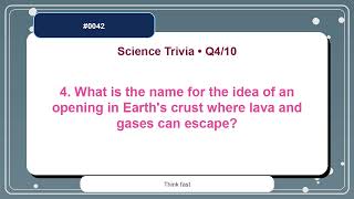 Science Trivia Quiz #0042 | 10 Questions Practice