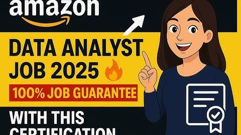 Amazon Data Analyst Job 2025 🔥 100% Job Guarantee with THIS Certification