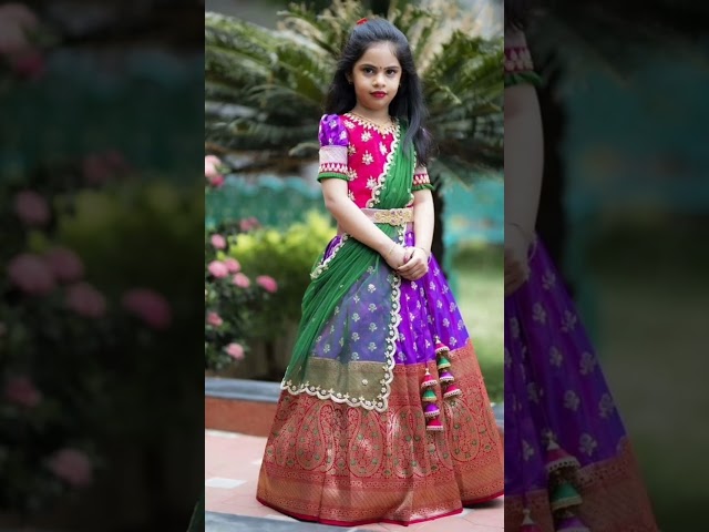 Kids Lehenga Design Ideas.. Check out my channel for detailed video 😁 class=