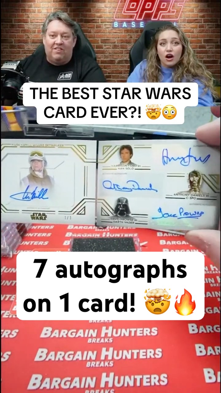 The BEST Star Wars card EVER?!? 🤯🔥 7 autographs on 1 card