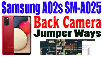 Samsung A02s SM-A025 Back Camera Problem Repair All Supply Line Jumper Ways #GSM_Free_Equipment
