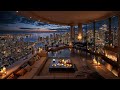 Soft Jazz At Sunset In A Chicago Ambience 4K Luxury Apartment For Unwind mp3