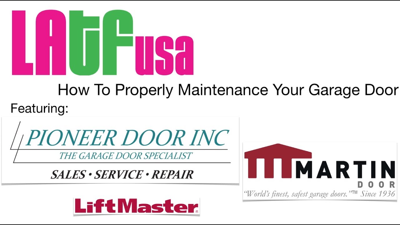 How To Maintenance Your Garage Door, ft. Martin Door, Pioneer Door