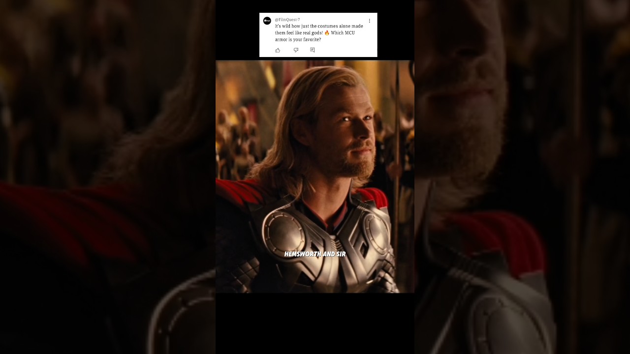 When Odin saw Thor in full armor for the first time… even acting took a backseat. 