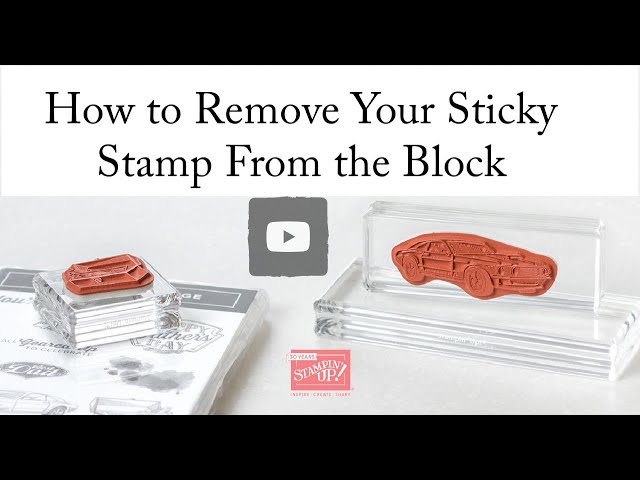 How to clean clear stamps »