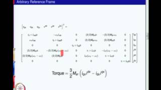 ⁣Mod-01 Lec-28 Induction Machine Equations in Arbitrary,Synchronous Reference Frames