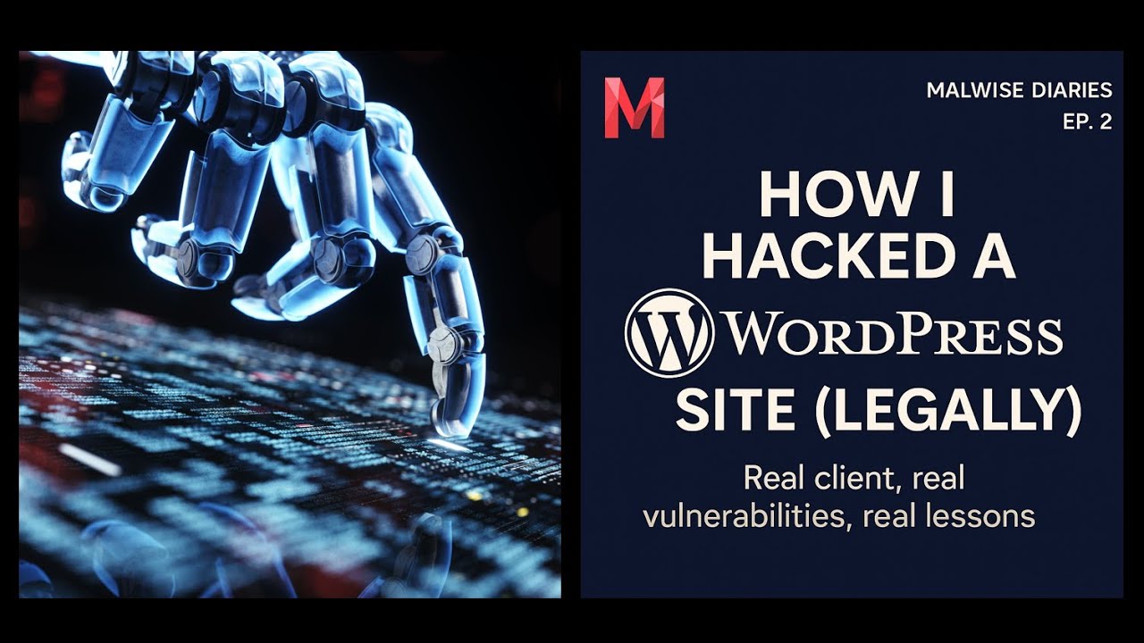 🔥 Malwise Diaries Ep. 2: How I Hacked a WordPress Site (Legally)