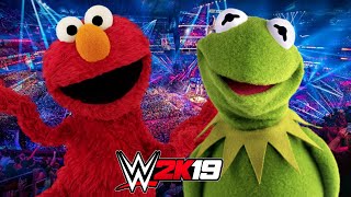 ELMO vs KERMIT | WWE 2K19 Gameplay