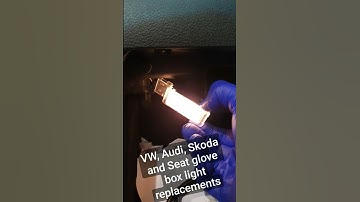 How to replace glove box light on VW, Audi, Seat and Skoda