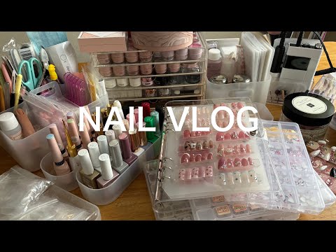 【Vlog】パワーアップしたネイル収納💅🩷네일제품 소개하기!!!!!!!!!
