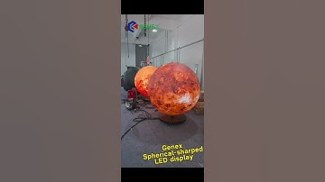 Genex Spherical LED Screen: Redefine Visual Immersion 🪐✨ #leddisplay #ledscreen #genex #led