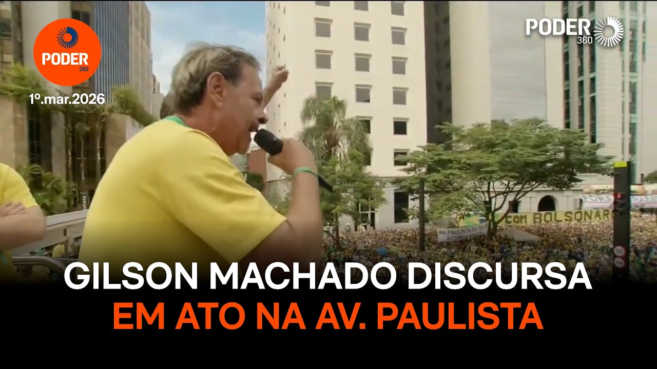 Gilson Machado discursa em ato contra Lula, Moraes e Toffoli na av. Paulista
