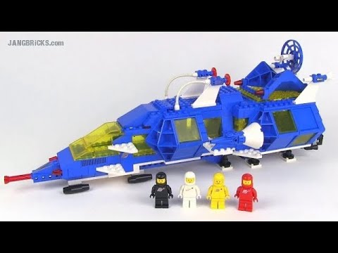YouTube thumbnail: 🔄 LEGO Classic Space 1986 Cosmic Fleet Voyager review! 6985 re upload