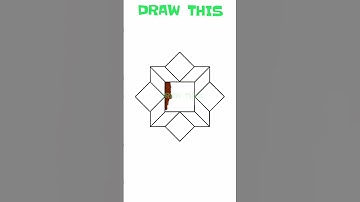 how to draw 3D step by step | very easy | with dimension #3D #shorts #drawing #art