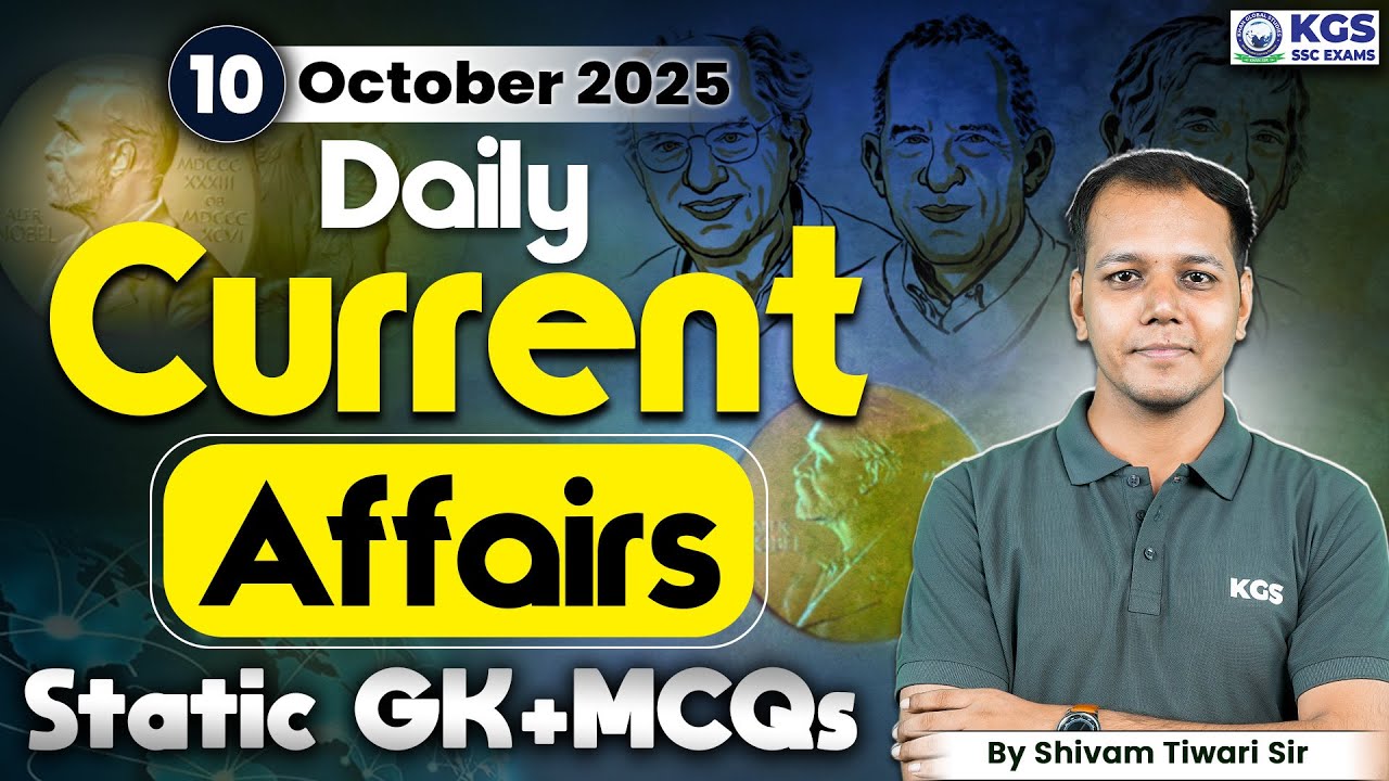 10 October | Daily Current Affairs Live | Current Affairs for SSC Exams ...