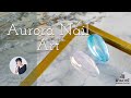 【Nail Art】話題のあのアートがフィルムを使わなくてもできる？！簡単うるつやオーロラネイルの作り方／How to make easy moisturizing and aurora nails.