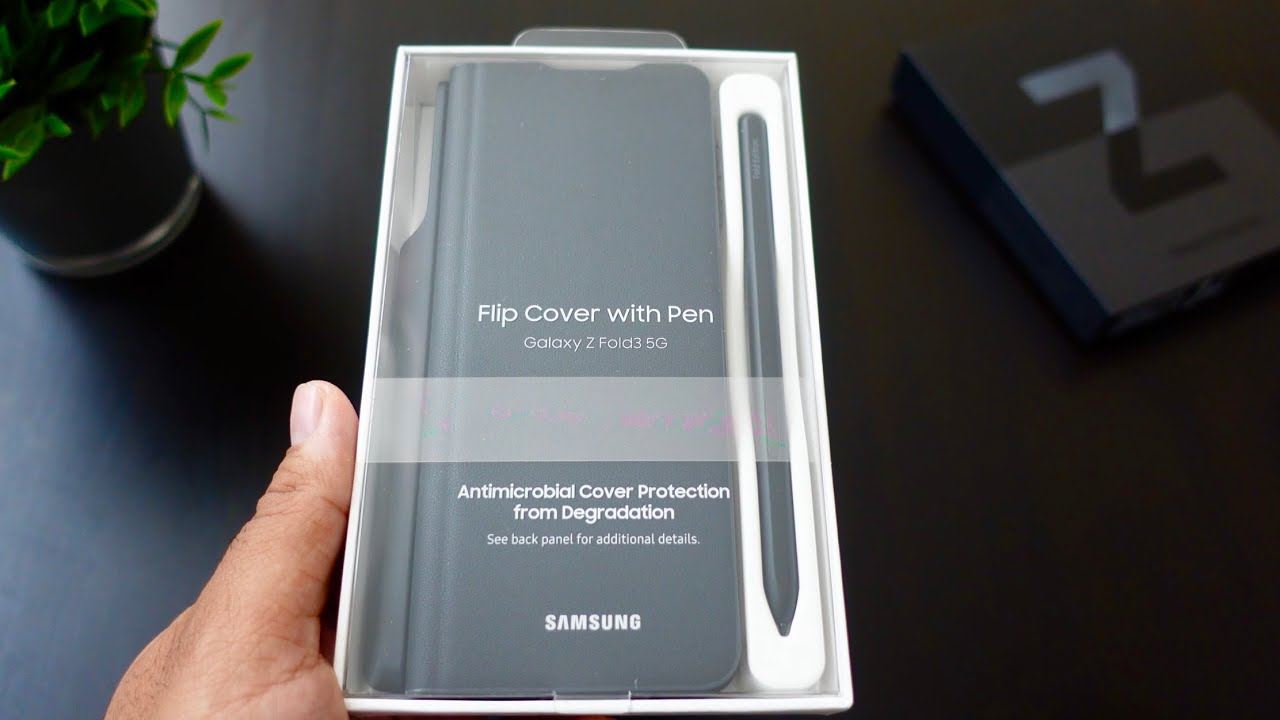 Samsung Galaxy Z Fold 3 5G Flip Cover with S Pen Unboxing