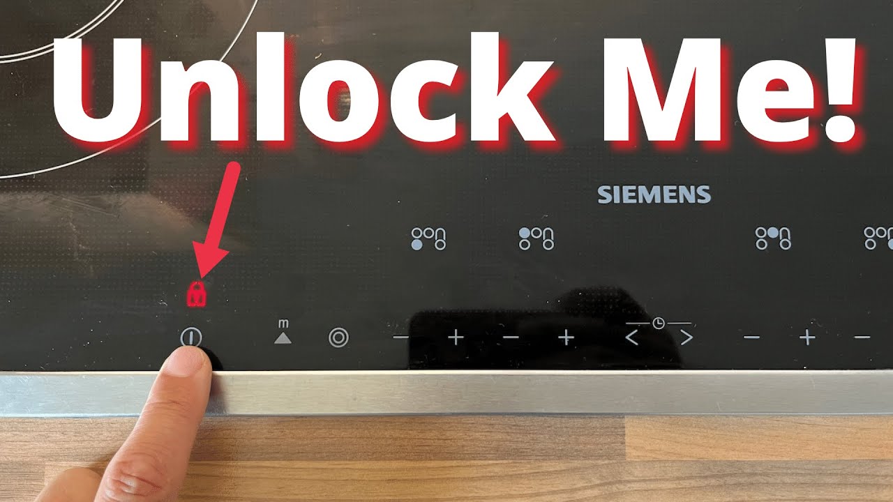 Forfalske grundigt Udvikle How To Unlock a Siemens Stovetop - Wie kann man einen Siemens Kochplatte  Entsperren? - YouTube