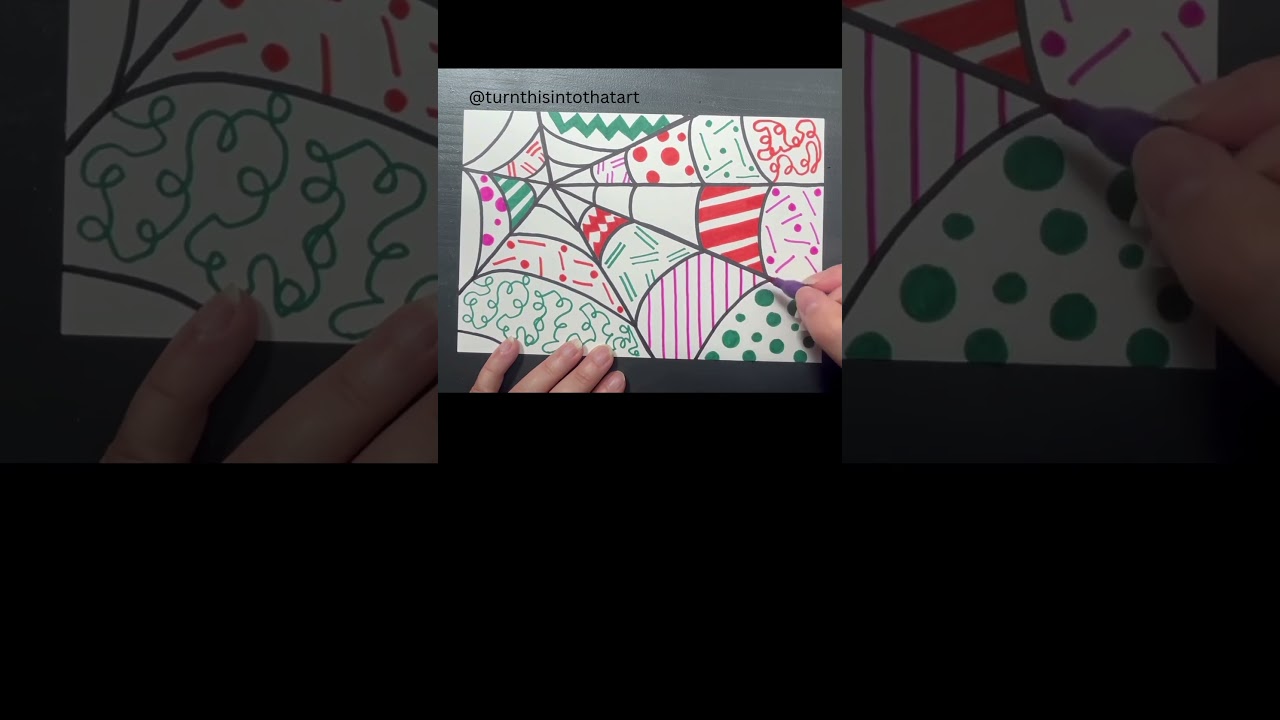 Britto Inspired Spiderweb 