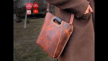 Making a Leather Tote Bag, PDF Pattern, by #vikingsleatherdesign