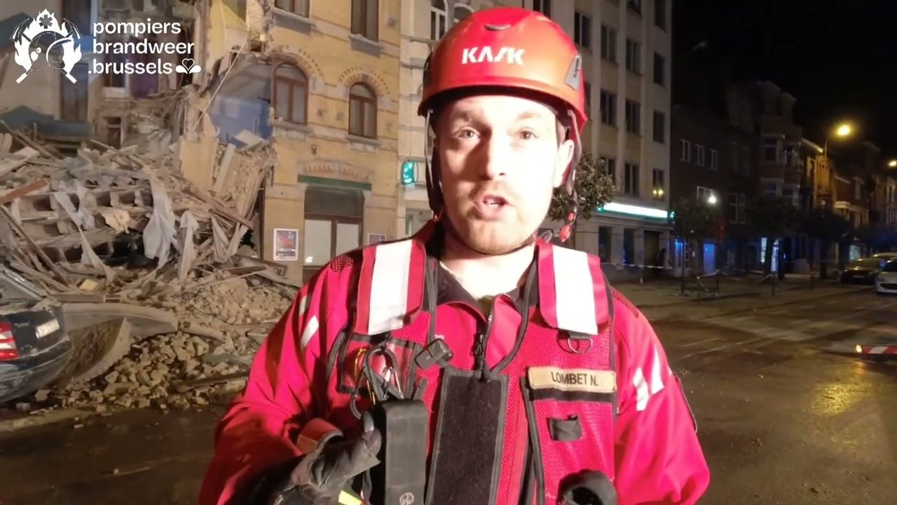 Un Immeuble Effondré À Bruxelles en Compagnie des Secours !