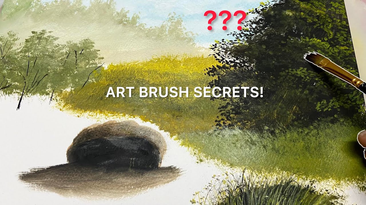 Are you using your brushes WRONG? Art Brush Secrets -  #malerei  videos