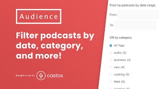 Filter  podcasts by date, category, and series for WordPress or Elementor! Search & Filter plugin 🔥