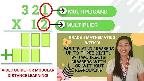 GRADE 4 MATHEMATICS WEEK 3: Products of 3 Digits by 2 Digits Numbers